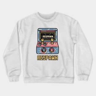 funny RESPAWN arcade Gamer Crewneck Sweatshirt